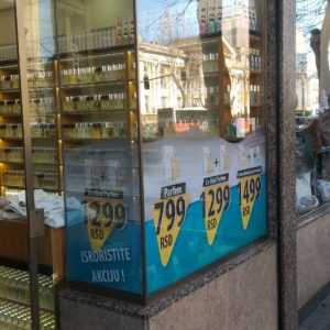 Folije za izloge, Brendiranje izloga, Top Sistem Beograd-18