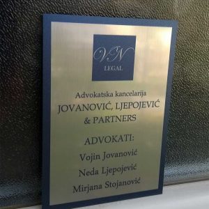 Tabla obelezivac, obelezja za vrata